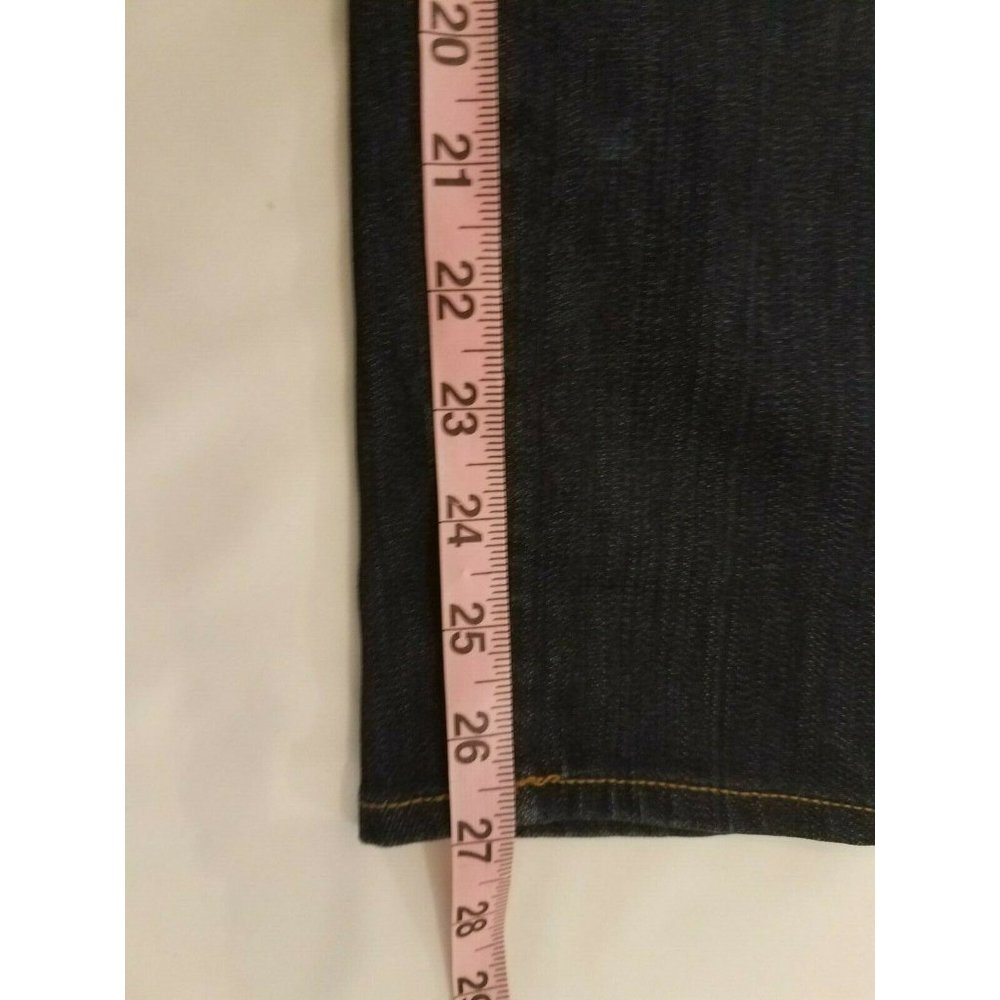 J. Crew Women's Sz. 26 Ankle Toothpick Jeans Dark Wash 27 in. Inseam - Picture 4 of 5
